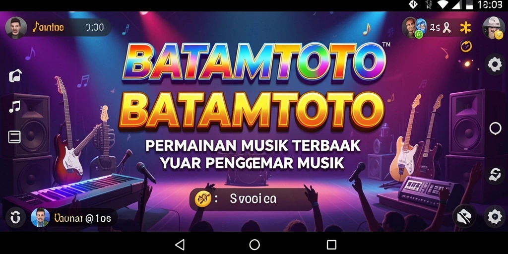 Tampilan gameplay <strong>BATAMTOTO</strong> yang menampilkan interaksi sosial melalui musik.