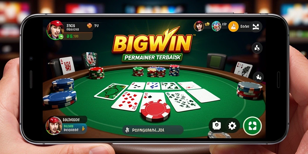 Screenshot utama BIGWIN menampilkan gameplay Poker yang mendebarkan.