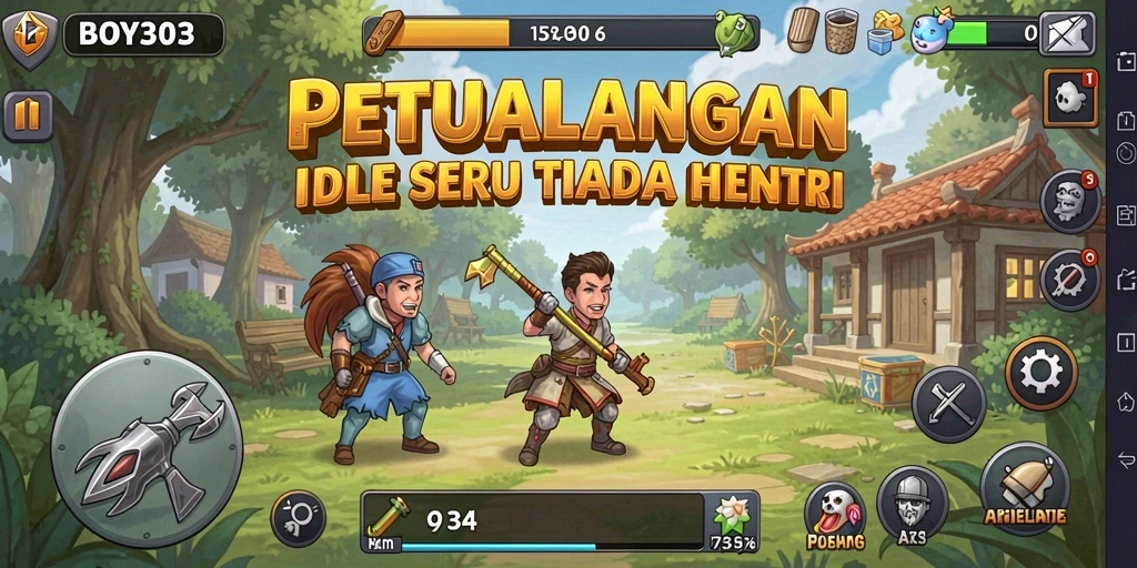 Tampilan gameplay seru dan karakter menarik dalam BOY303.