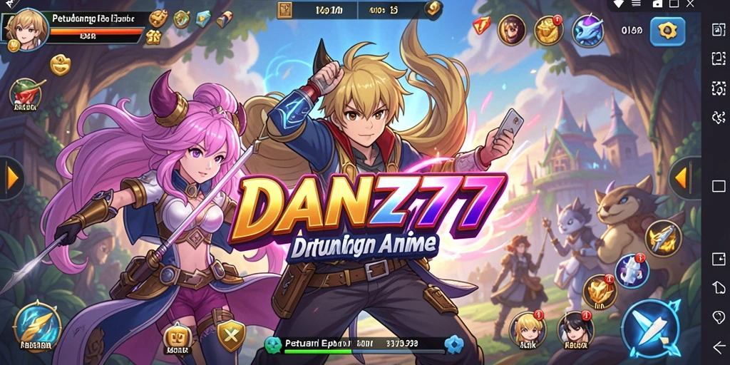 Tampilan gameplay seru dan epik di <strong>DAN777</strong> dengan karakter Anime favorit.
