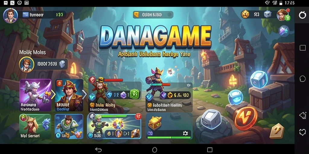 Tampilan screenshot utama DANAGAME yang menunjukkan fitur pengingat dan manajemen tugas.