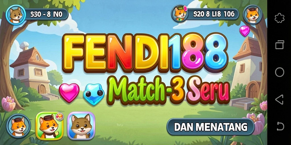 Tampilan gameplay seru dari FENDI188 saat mencocokkan item.