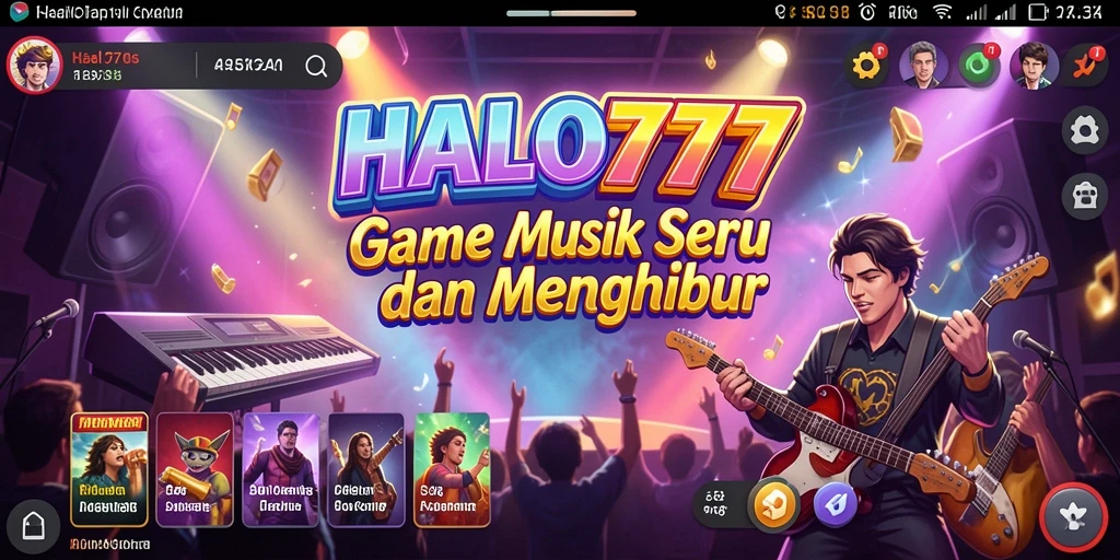 Tampilan gameplay HALO777 dengan berbagai lagu menarik.
