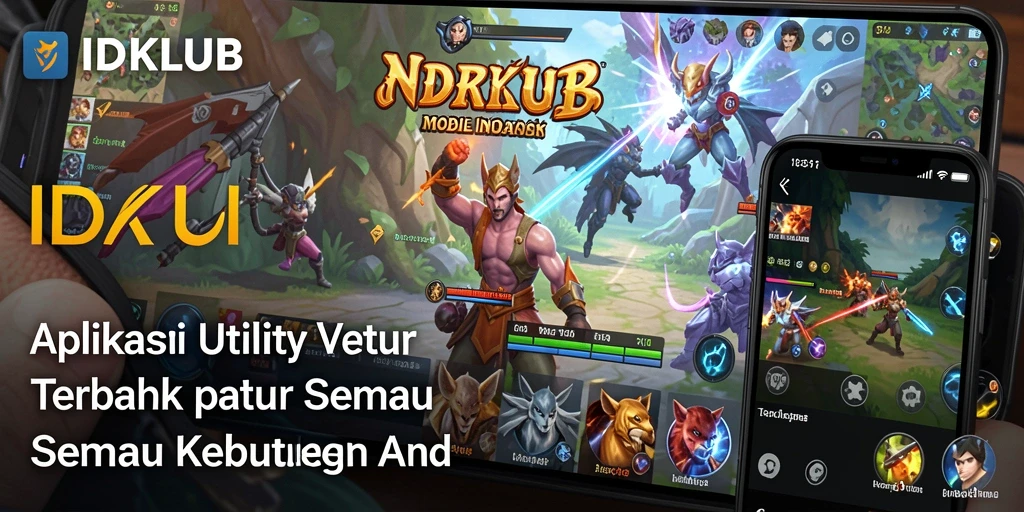 Tampilan aplikasi IDKLUB yang sederhana dan fungsional.