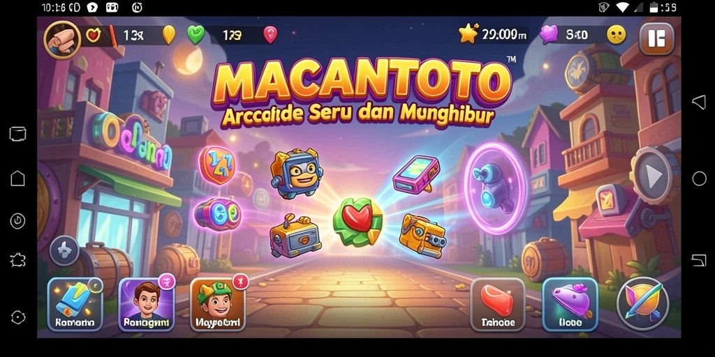 Tampilan gameplay MACANTOTO yang seru dan mendebarkan.