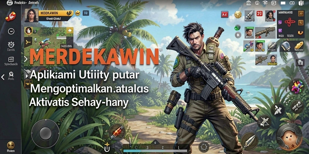 Tampilan antarmuka MERDEKAWIN yang sederhana dan fungsional.