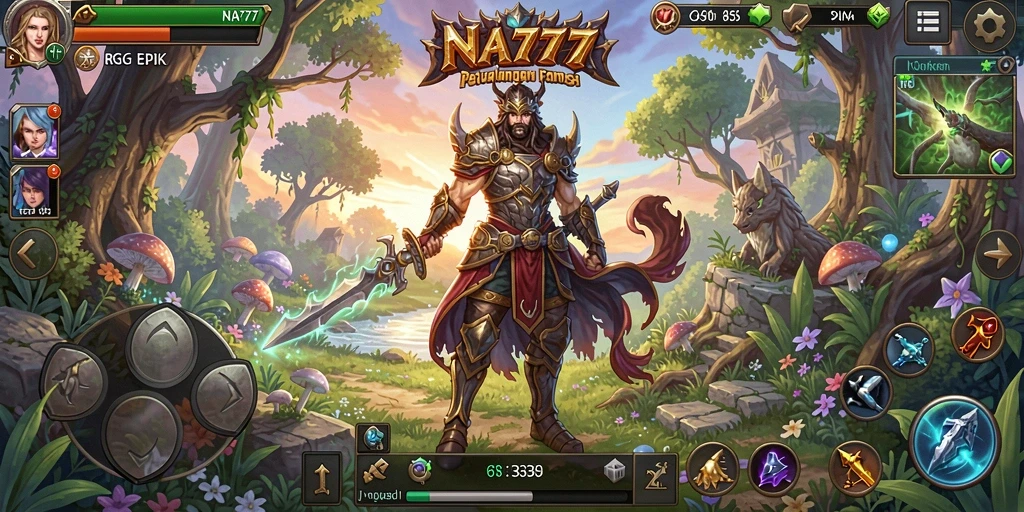 Tampilan dinamis gameplay RPG yang menarik dalam NA777.