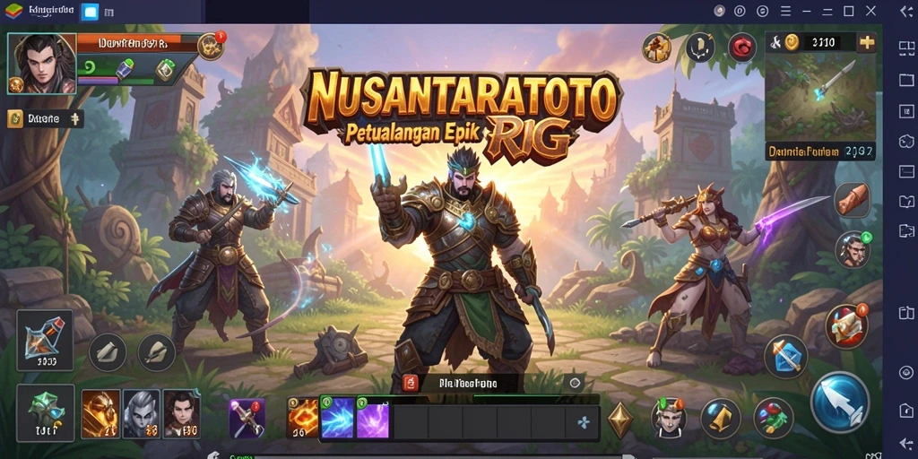 Screenshot NUSANTARATOTO menampilkan aksi seru di dunia RPG.