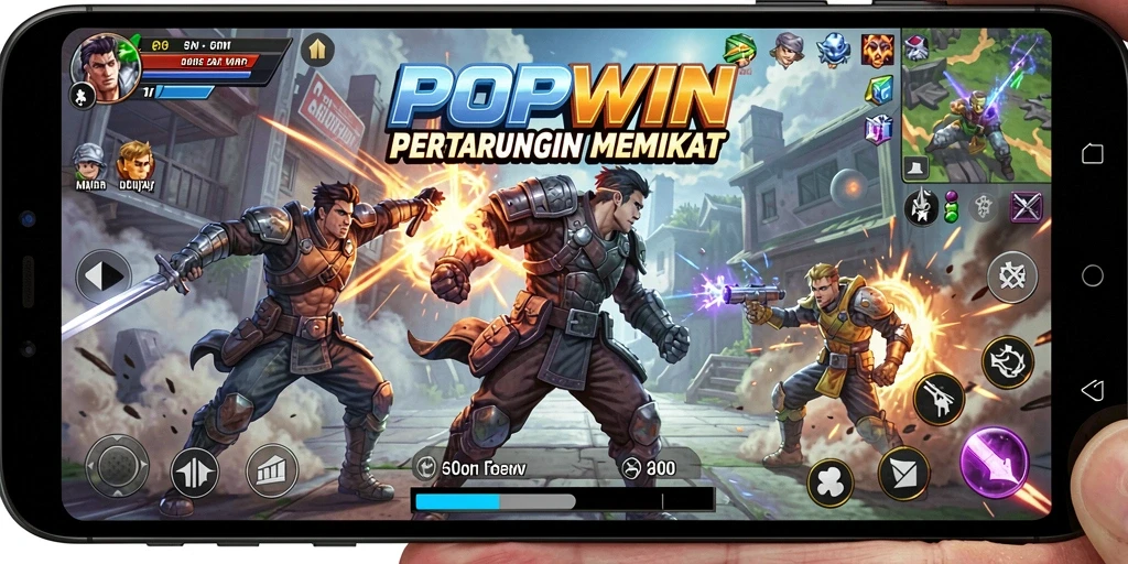 Gameplay intens dan seru di arena Fighting.