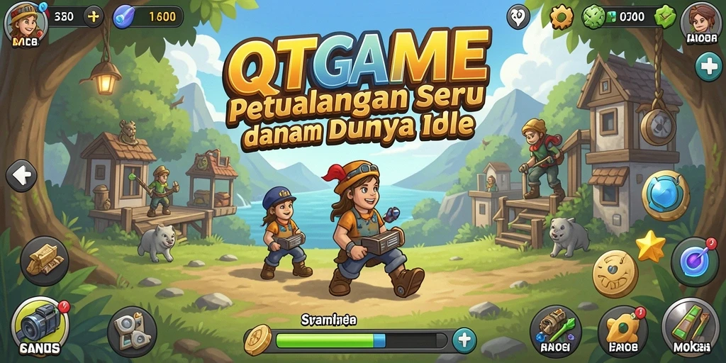 Gameplay seru dari QTGAME dalam mode Idle.