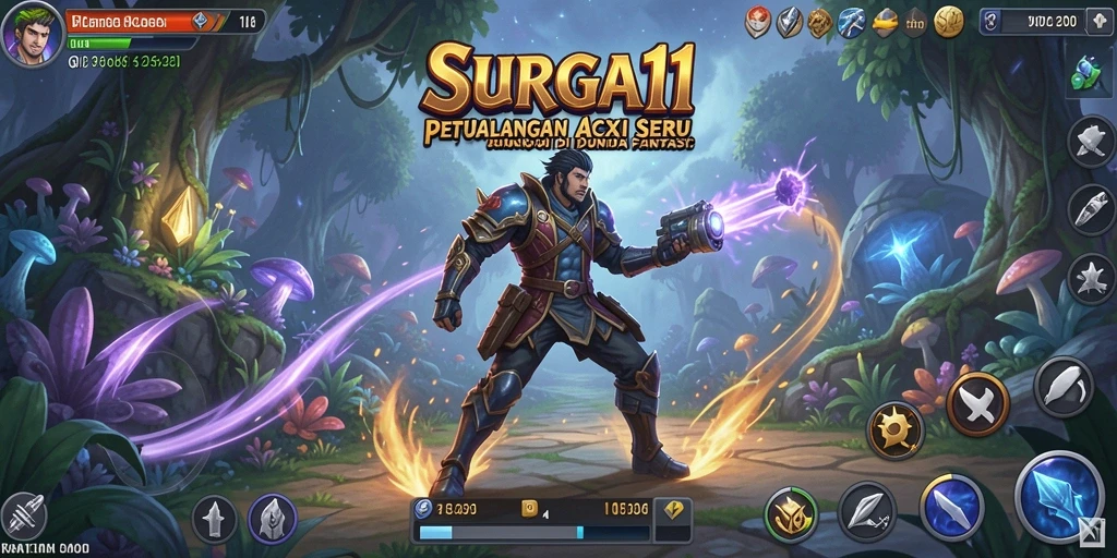 Tampilan gameplay seru di SURGA11 dengan pertarungan epik.