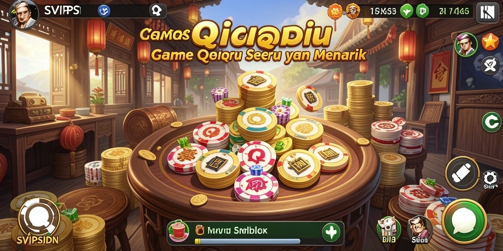 Tampilan gameplay seru di SVIPSIDN yang menampilkan QiuQiu.