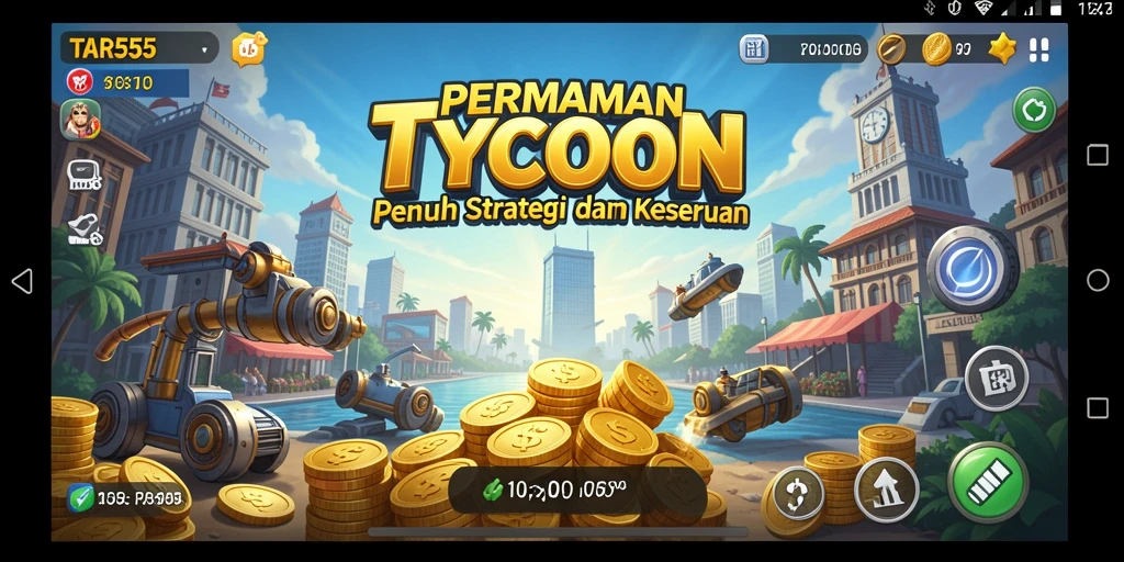 Tampilan gameplay TAR555 yang menarik dan penuh tantangan di dunia Tycoon.