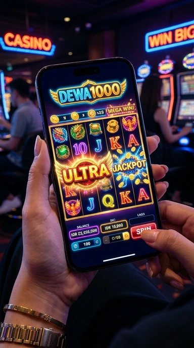 Tampilan antarmuka pengguna dewa1000 yang modern dan intuitif.